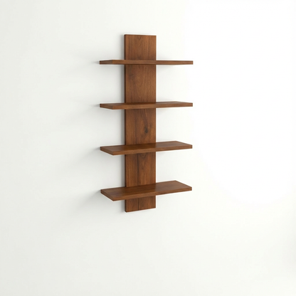 Étagère murale marron